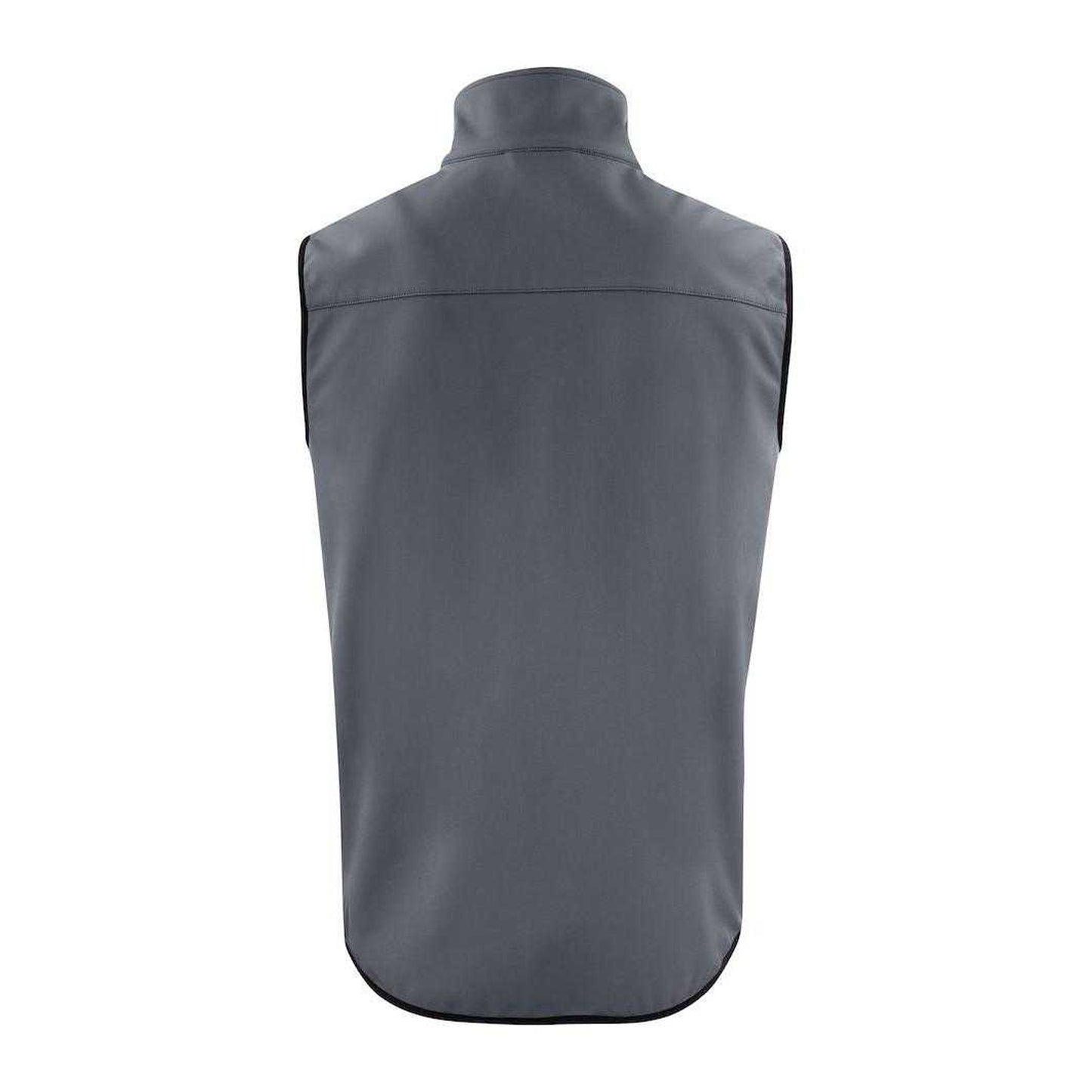 Steel Grey - Back - Printer Mens Trial Softshell Body Warmer