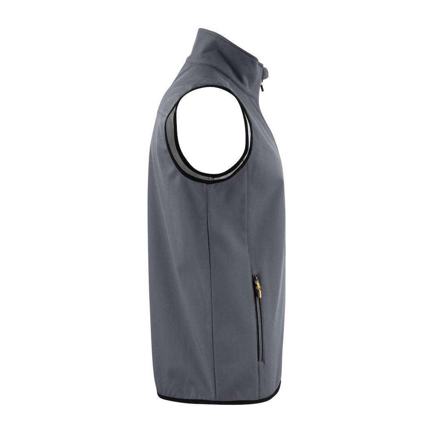 Steel Grey - Side - Printer Mens Trial Softshell Body Warmer