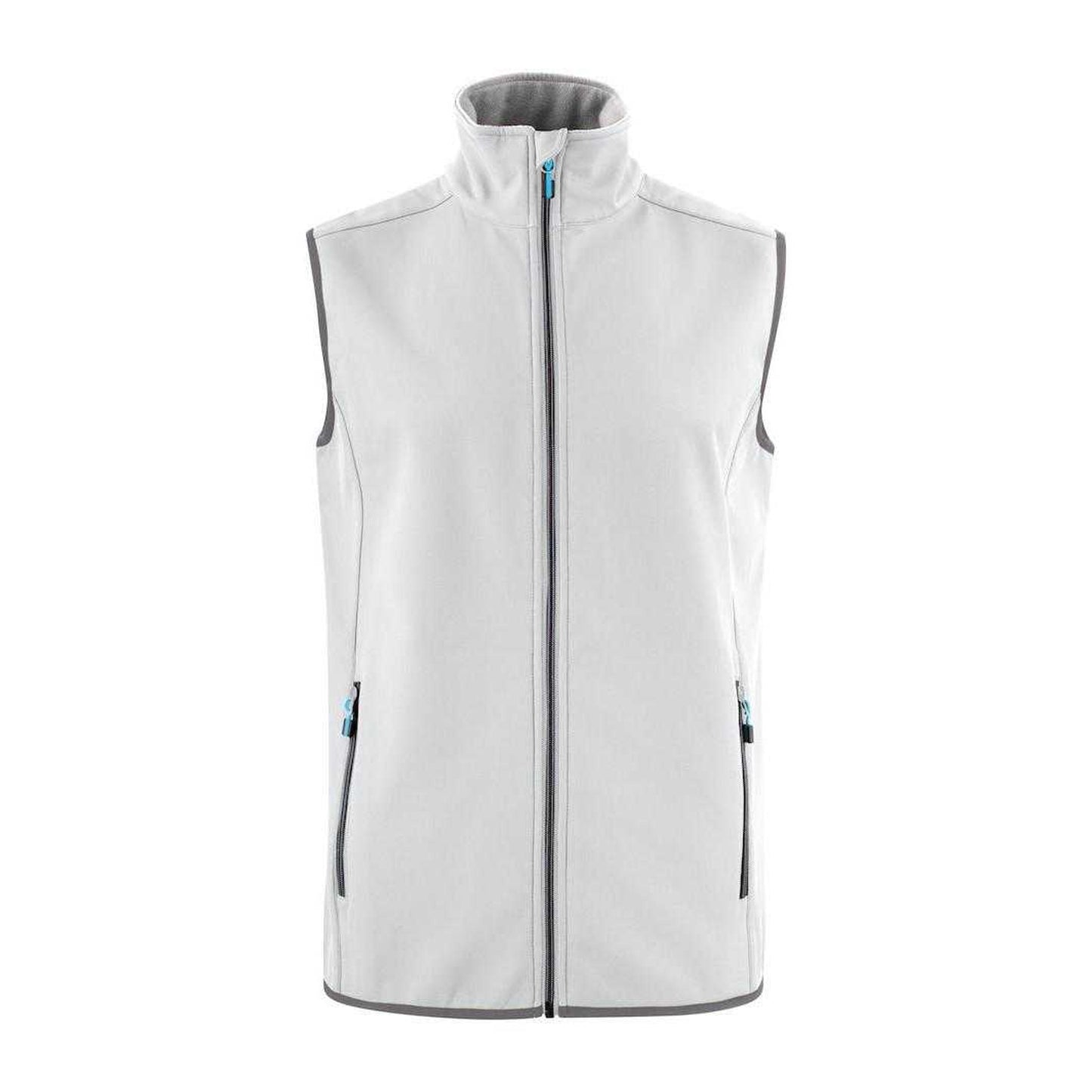 White - Front - Printer Mens Trial Softshell Body Warmer
