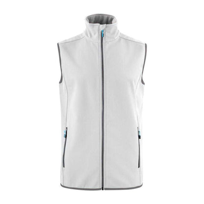 White - Front - Printer Mens Trial Softshell Body Warmer