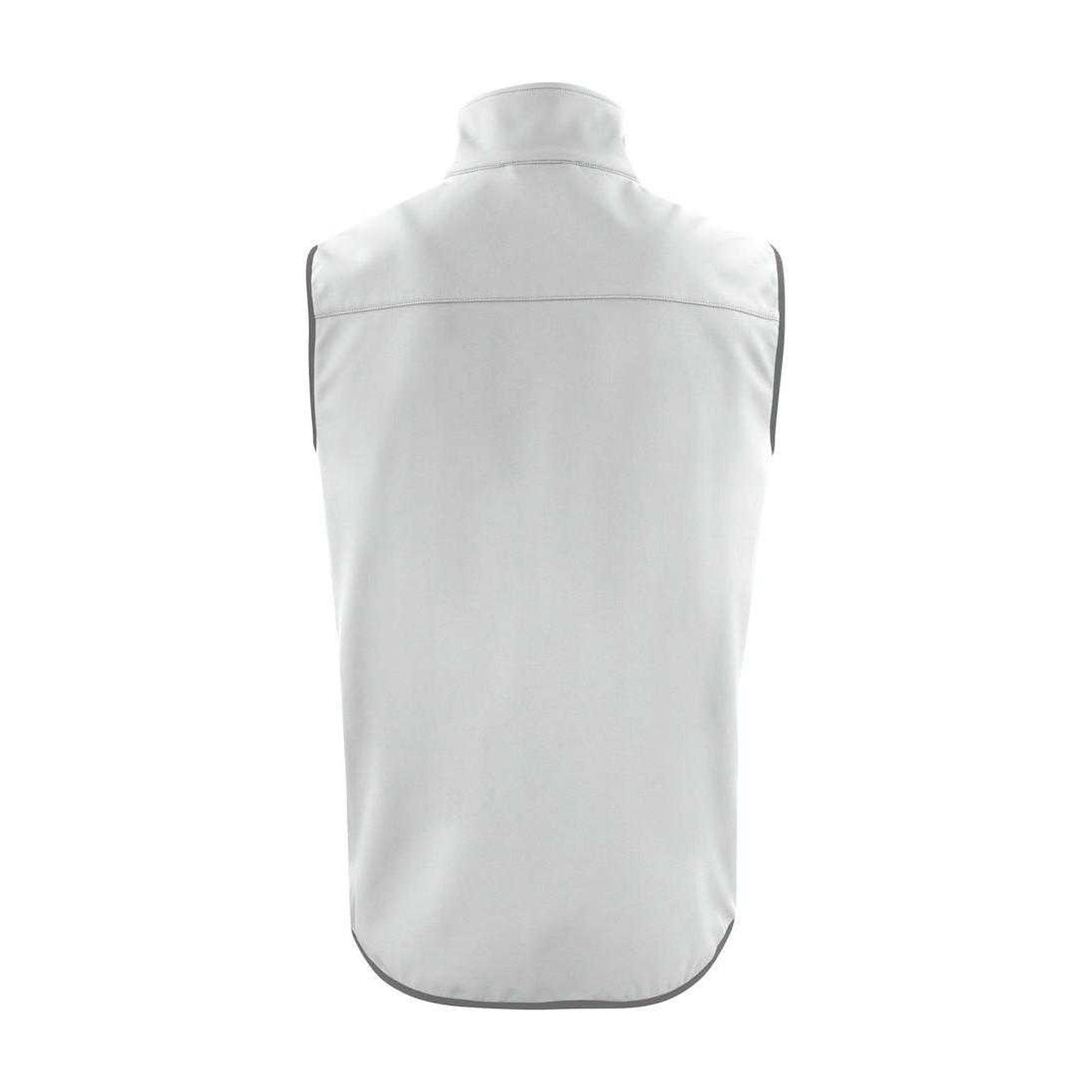 White - Back - Printer Mens Trial Softshell Body Warmer