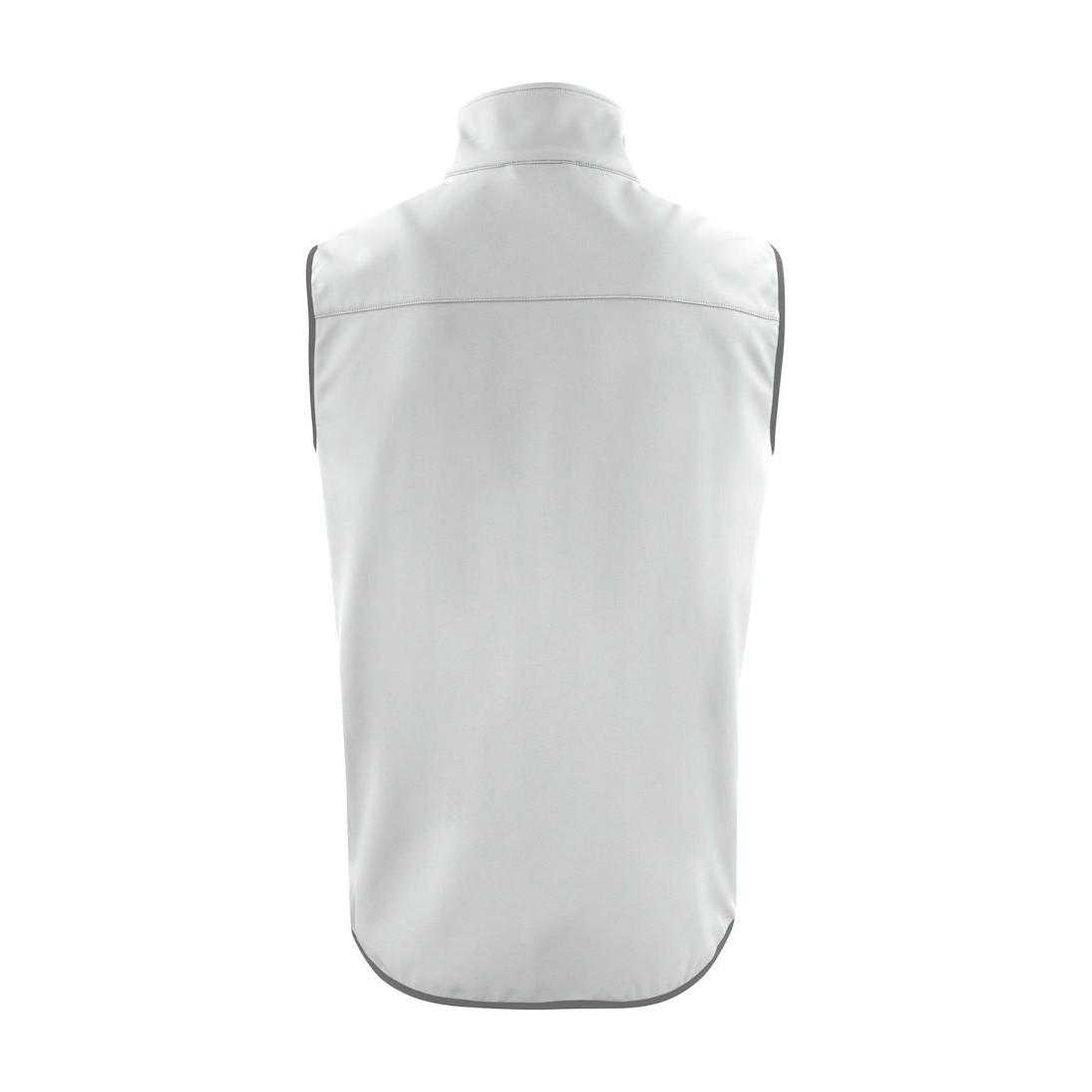 White - Back - Printer Mens Trial Softshell Body Warmer