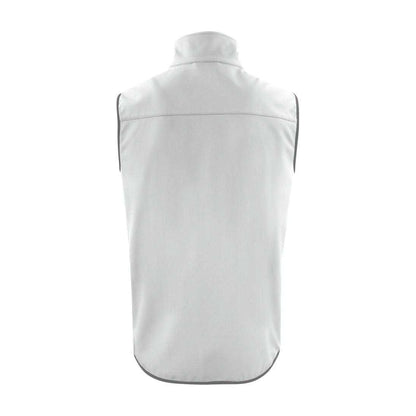 White - Back - Printer Mens Trial Softshell Body Warmer