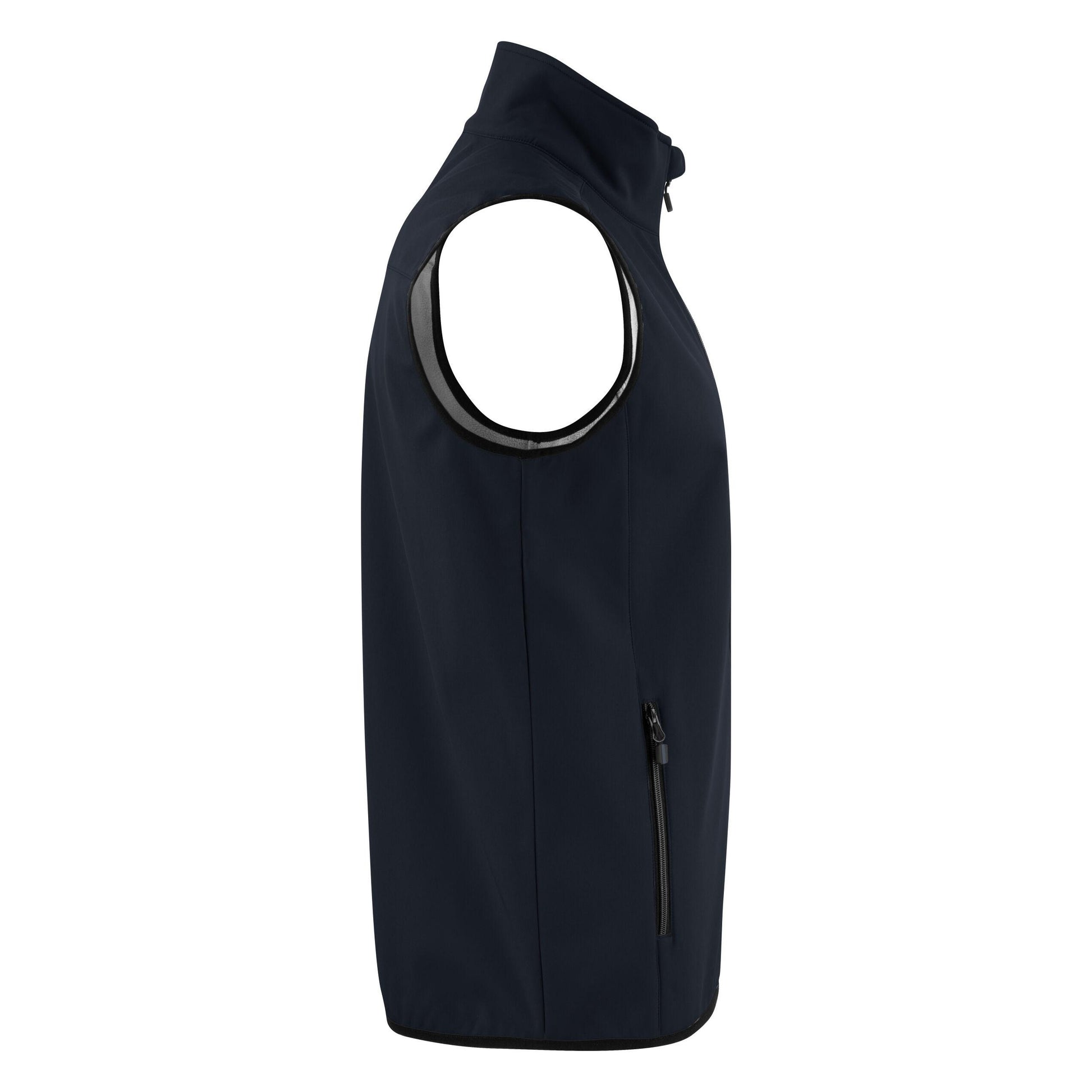 Dark Navy - Side - Printer Mens Trial Softshell Body Warmer