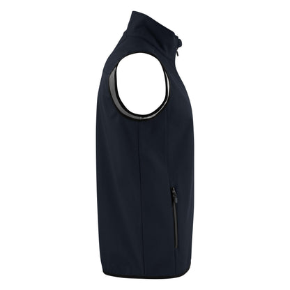 Dark Navy - Side - Printer Mens Trial Softshell Body Warmer