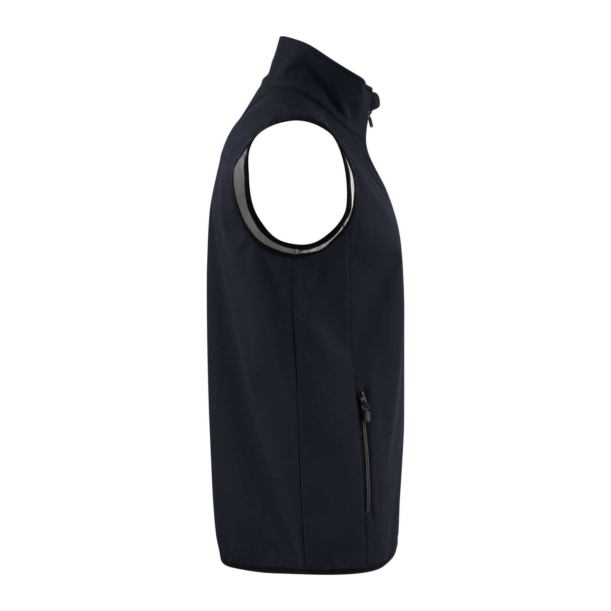 Dark Navy - Back - Printer Mens Trial Softshell Body Warmer