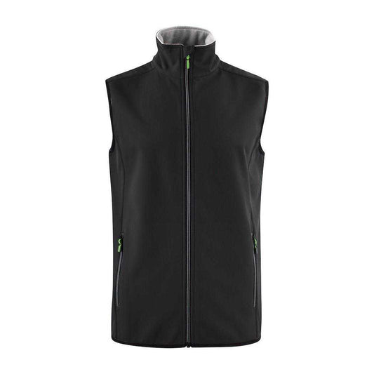 Black - Front - Printer Mens Trial Softshell Body Warmer