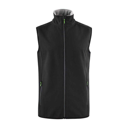 Black - Front - Printer Mens Trial Softshell Body Warmer