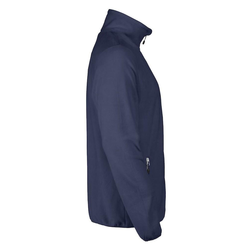 Navy - Side - Printer RED Mens Twohand Fleece Jacket