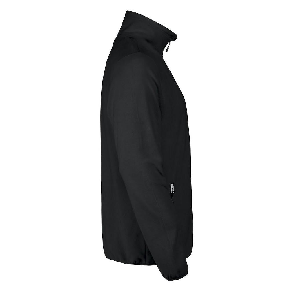 Black - Side - Printer RED Mens Twohand Fleece Jacket