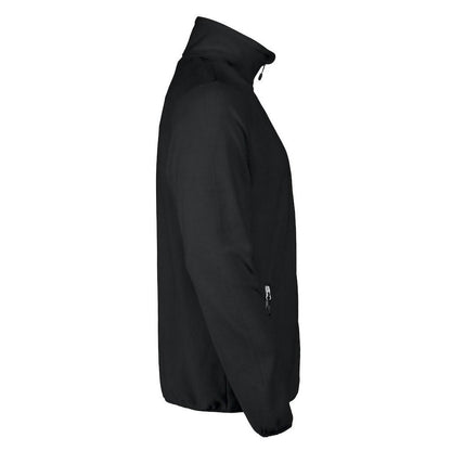 Black - Side - Printer RED Mens Twohand Fleece Jacket