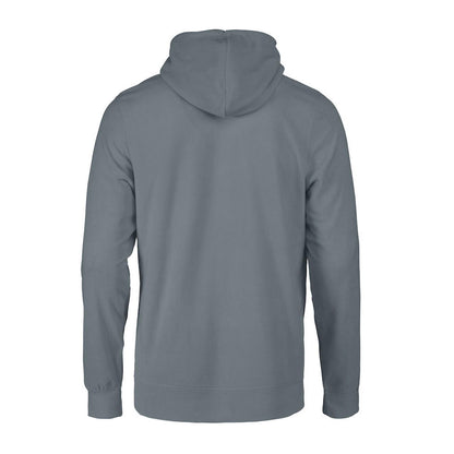 Metal Grey - Back - The Printers Choice Mens Switch Fleece Hoodie