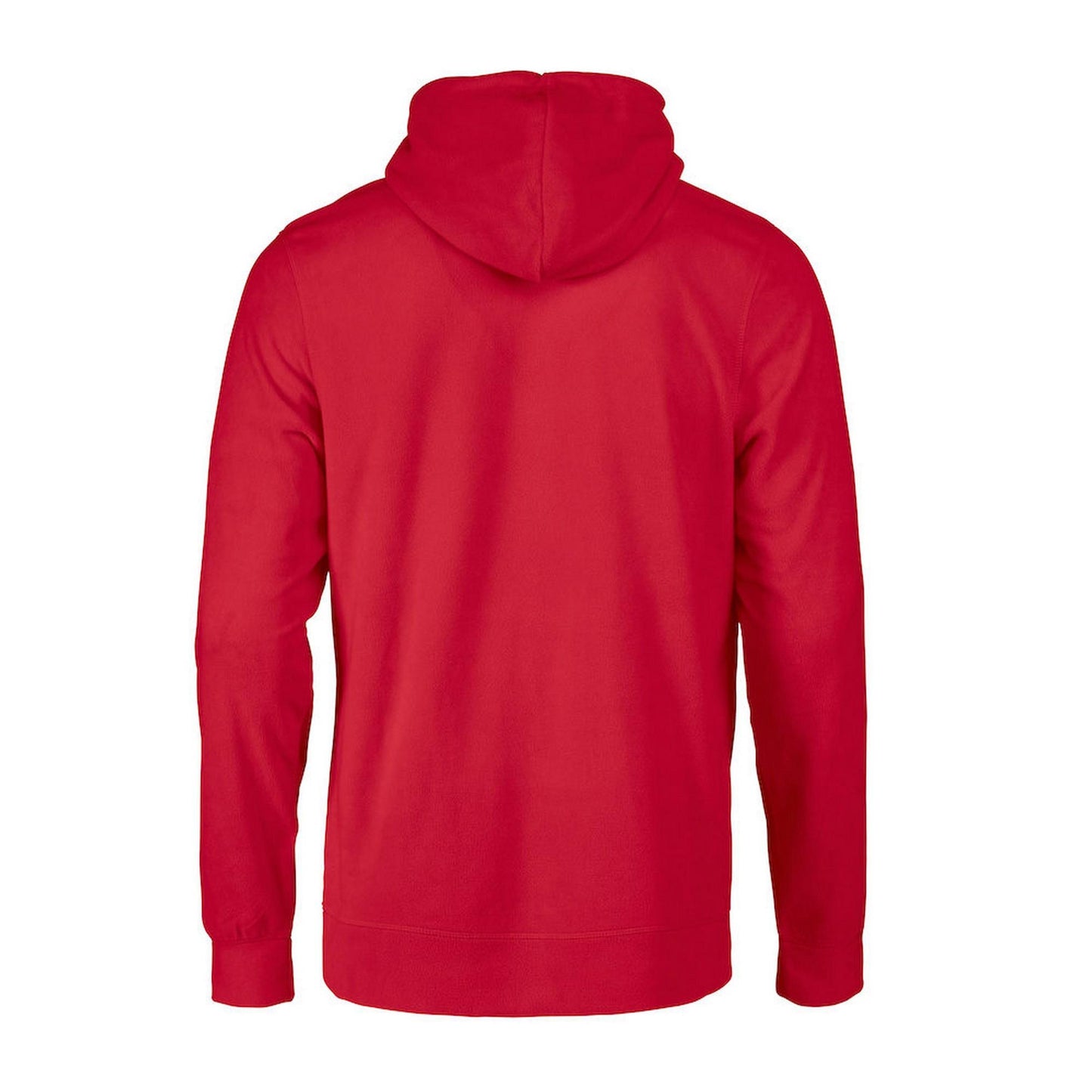 Red - Back - The Printers Choice Mens Switch Fleece Hoodie