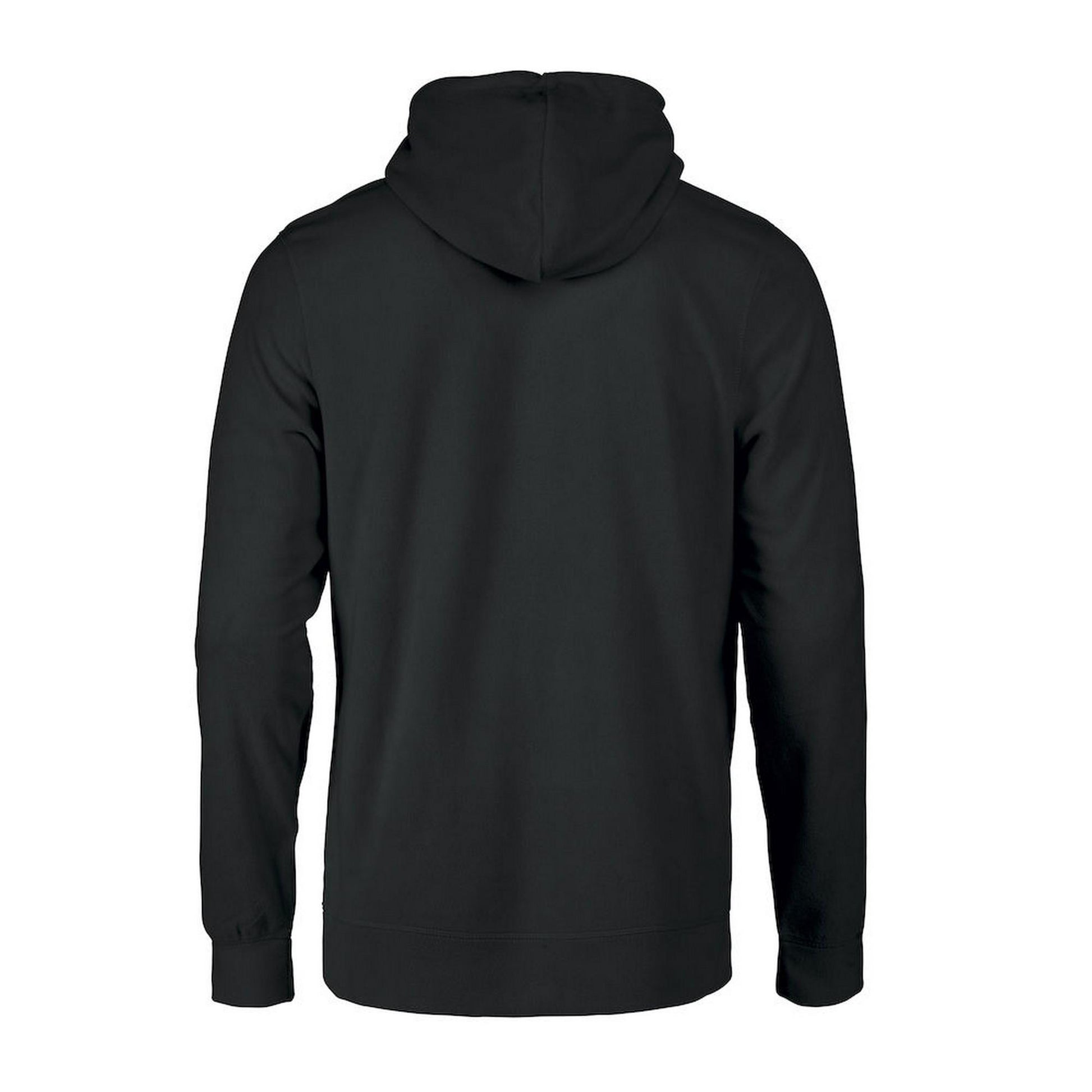 Black - Back - The Printers Choice Mens Switch Fleece Hoodie