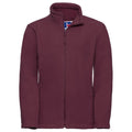 Burgundy - Front - Jerzees Schoolgear Childrens Full Zip Outdoor Fleece Jacket
