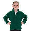 Bottle Green - Back - Jerzees Schoolgear Childrens Full Zip Outdoor Fleece Jacket
