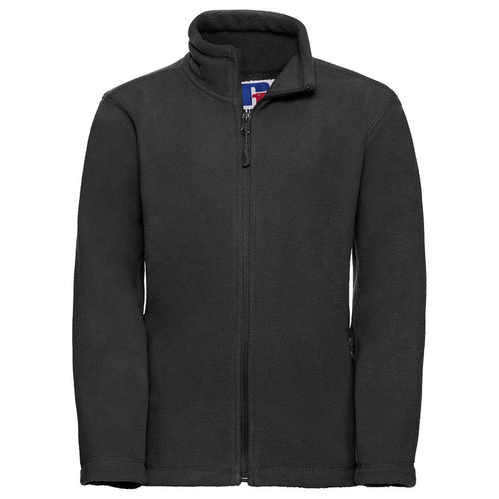 Black - Front - Jerzees Schoolgear Childrens Full Zip Outdoor Fleece Jacket