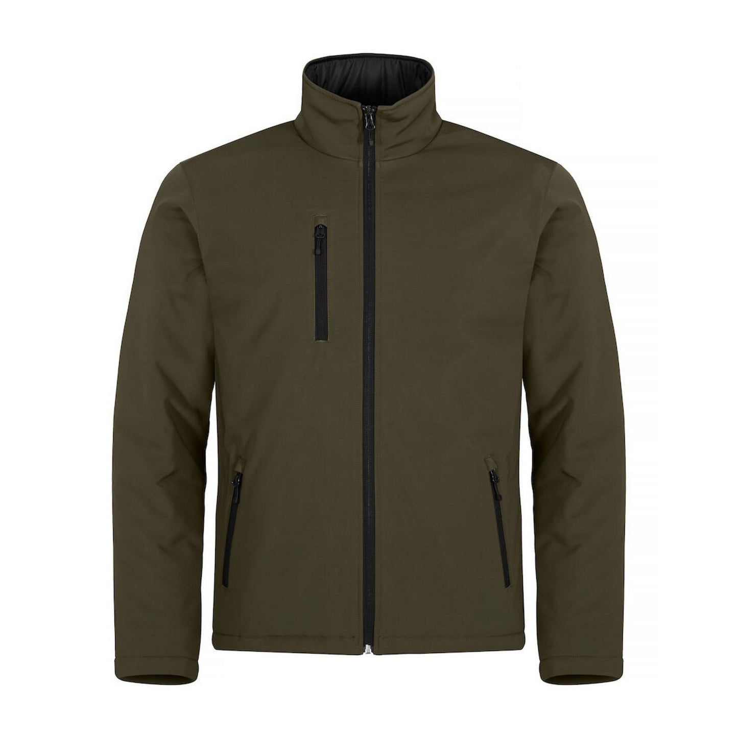 Fog Green - Front - Clique Mens Padded Soft Shell Jacket