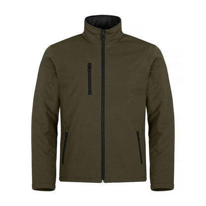 Fog Green - Front - Clique Mens Padded Soft Shell Jacket
