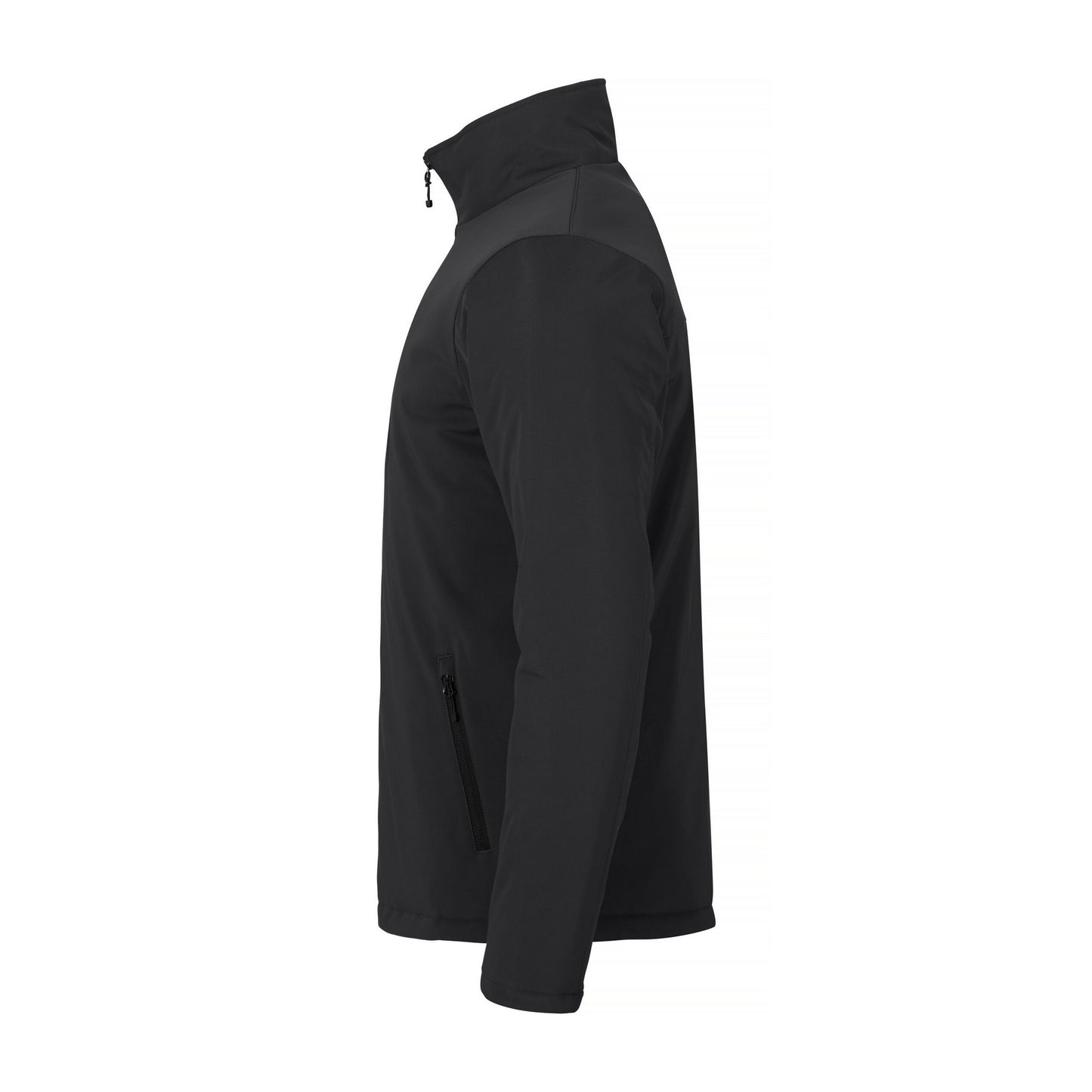 Black - Side - Clique Mens Padded Soft Shell Jacket