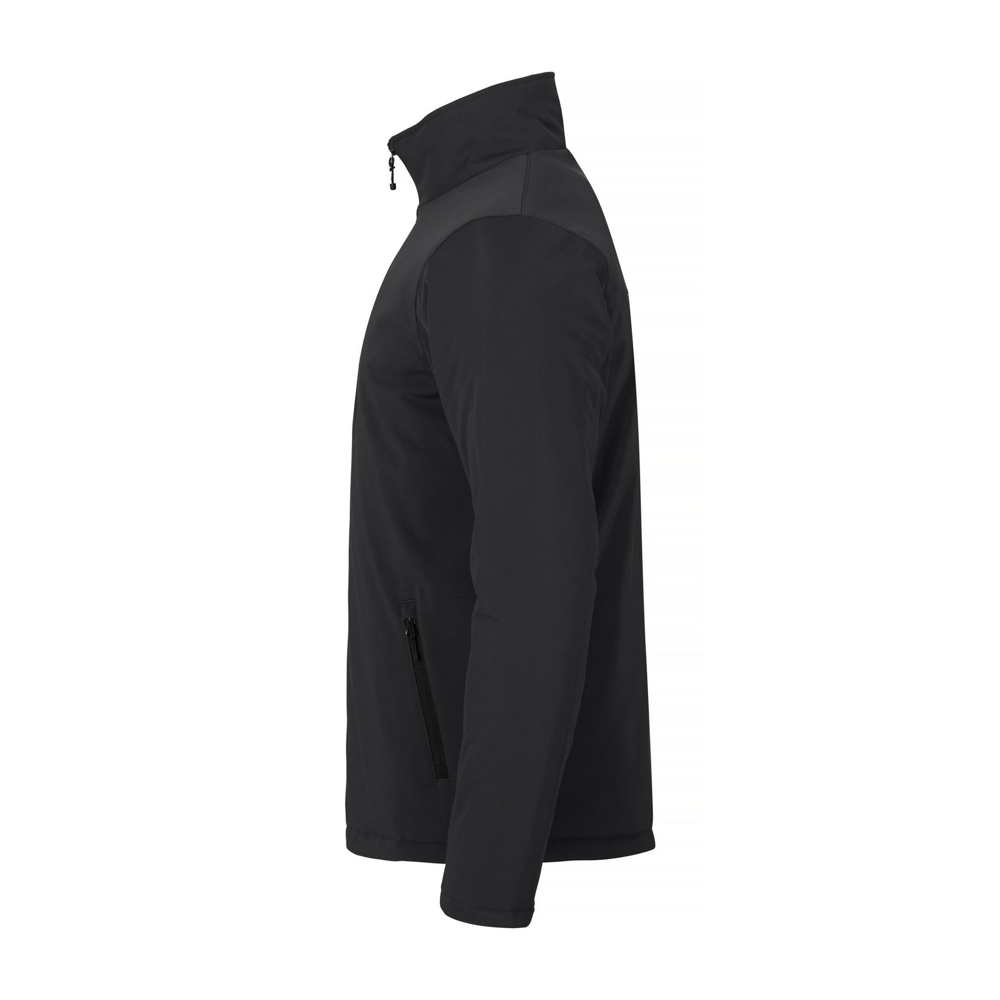 Black - Side - Clique Mens Padded Soft Shell Jacket