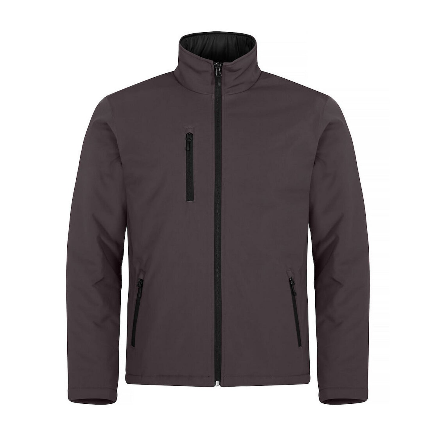 Dark Grey - Front - Clique Mens Padded Soft Shell Jacket
