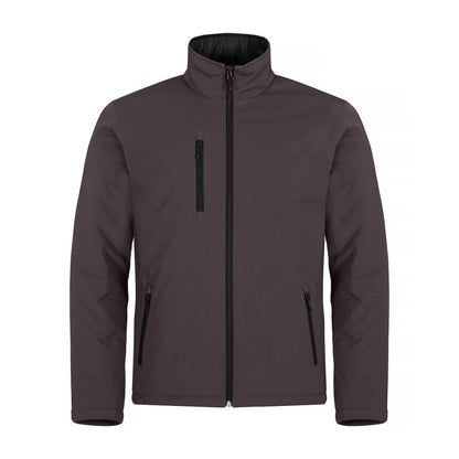 Dark Grey - Front - Clique Mens Padded Soft Shell Jacket