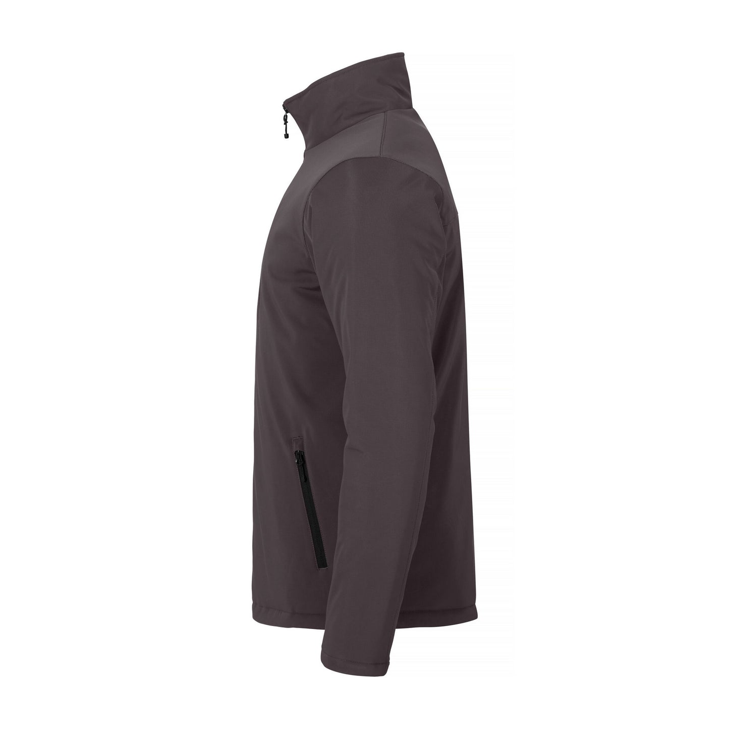 Dark Grey - Side - Clique Mens Padded Soft Shell Jacket