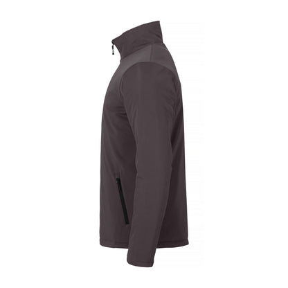 Dark Grey - Side - Clique Mens Padded Soft Shell Jacket
