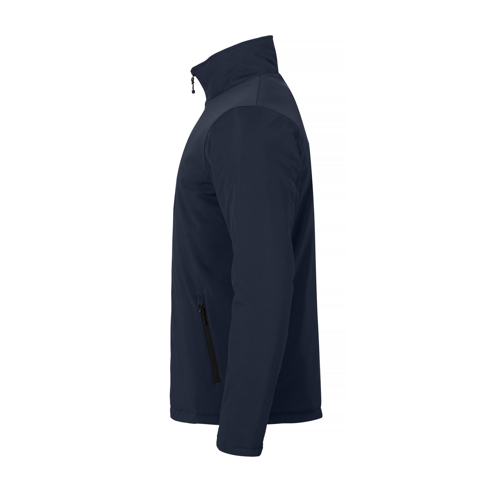 Dark Navy - Side - Clique Mens Padded Soft Shell Jacket
