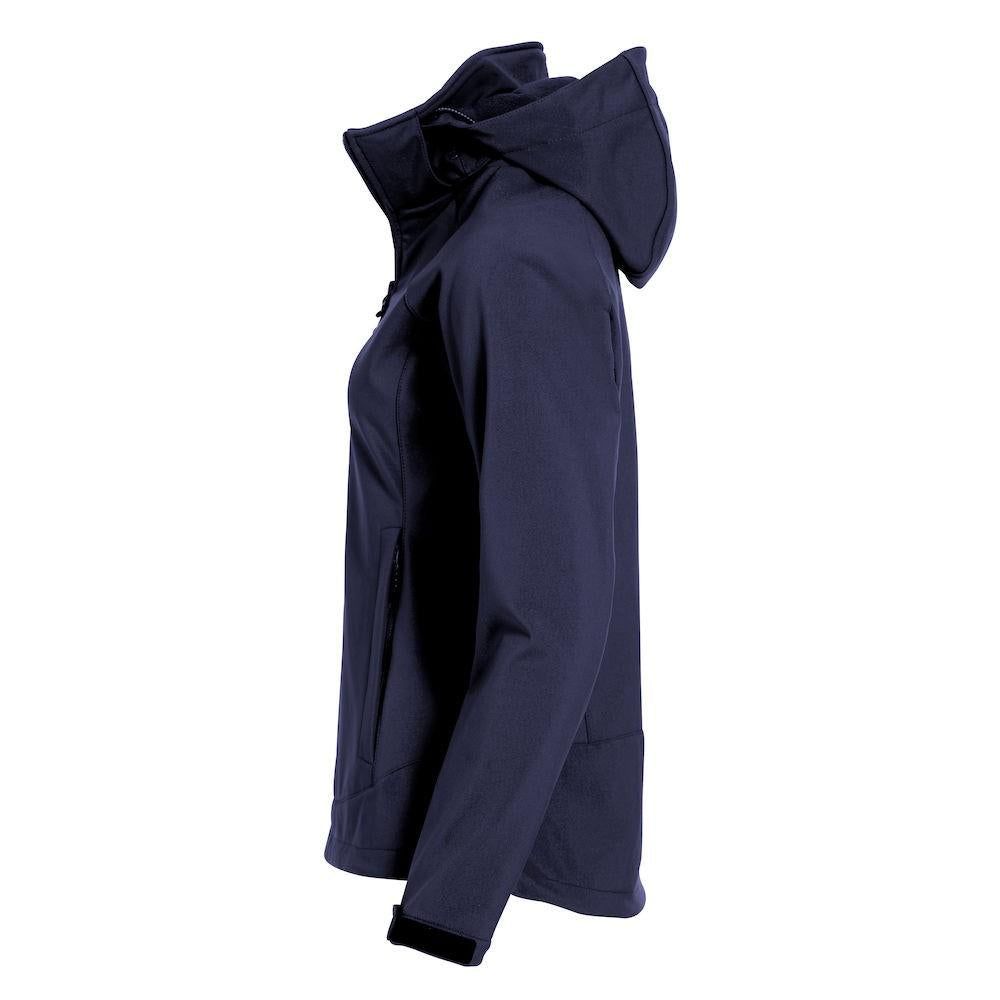 Dark Navy - Side - Clique Womens-Ladies Milford Soft Shell Jacket