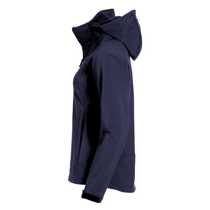 Dark Navy - Side - Clique Womens-Ladies Milford Soft Shell Jacket