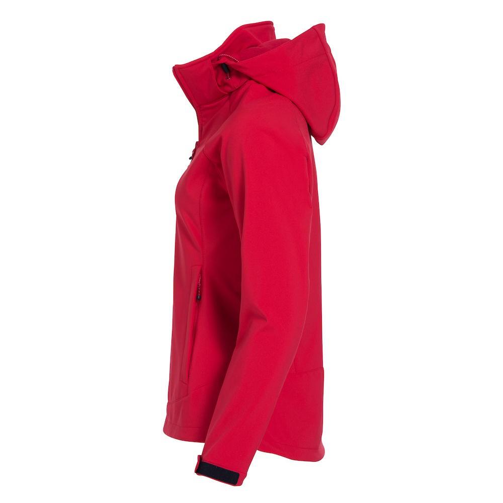 Red - Side - Clique Womens-Ladies Milford Soft Shell Jacket