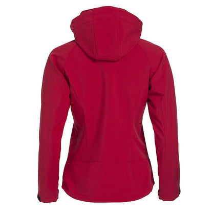Red - Close up - Clique Womens-Ladies Milford Soft Shell Jacket
