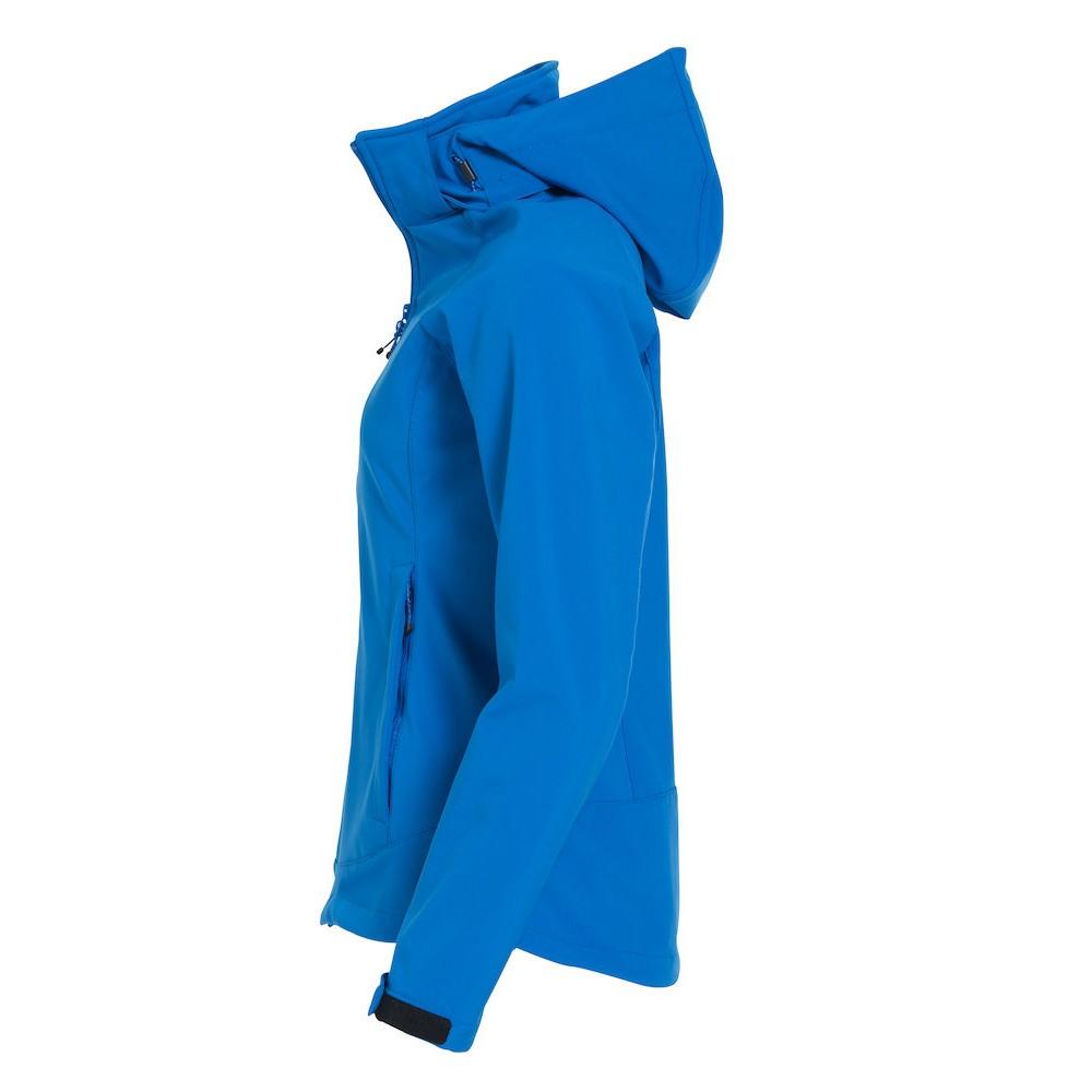 Royal Blue - Side - Clique Womens-Ladies Milford Soft Shell Jacket