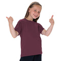 Burgundy - Back - Jerzees Schoolgear Childrens Classic Plain T-Shirt