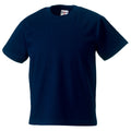 French Navy - Front - Jerzees Schoolgear Childrens Classic Plain T-Shirt