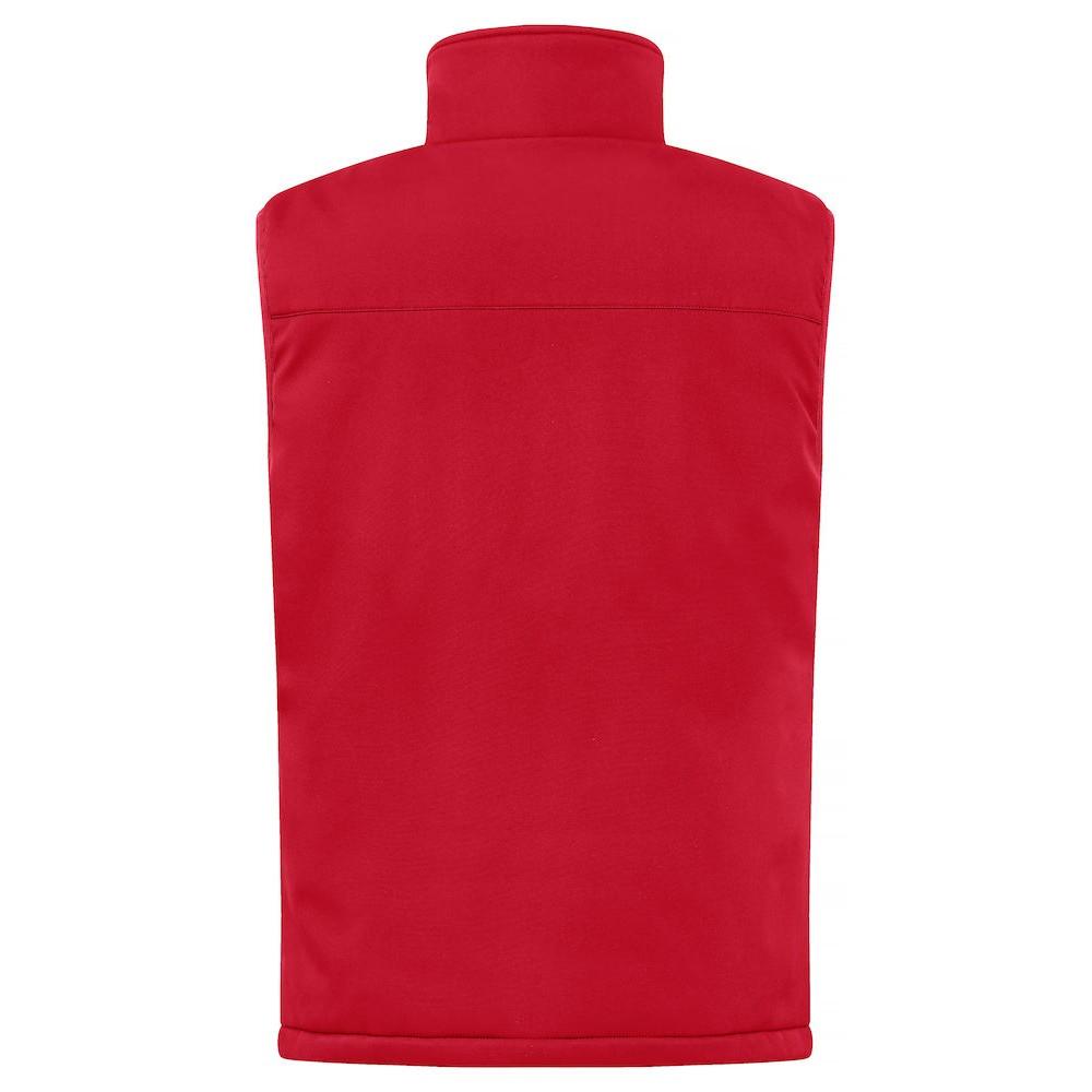 Red - Lifestyle - Clique Mens Softshell Padded Gilet