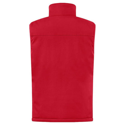 Red - Lifestyle - Clique Mens Softshell Padded Gilet