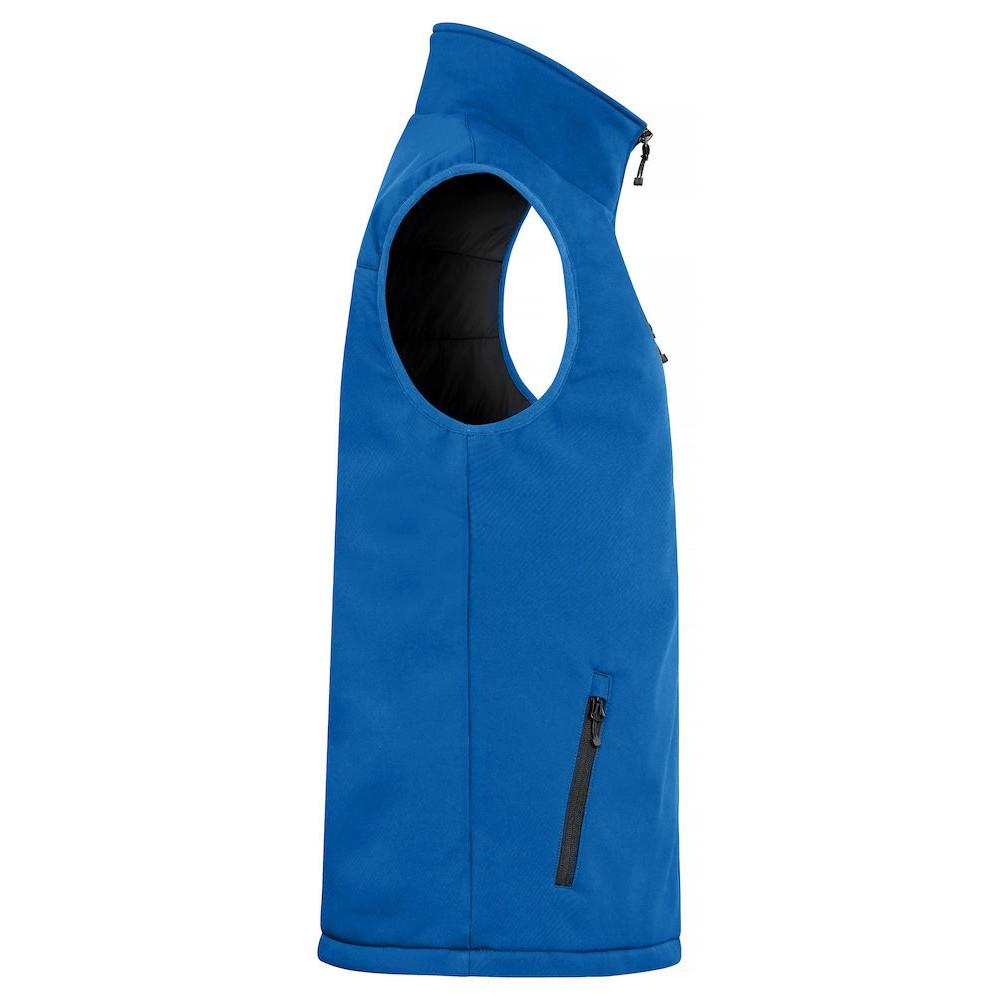 Royal Blue - Back - Clique Mens Softshell Padded Gilet