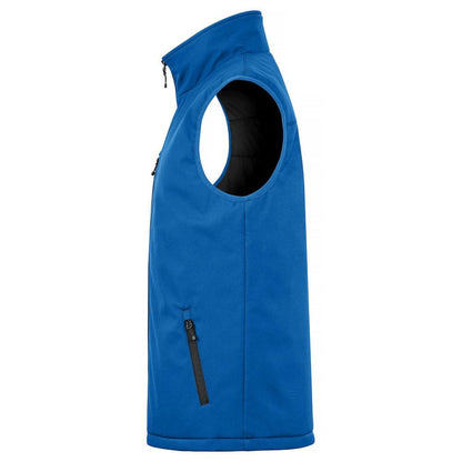 Royal Blue - Side - Clique Mens Softshell Padded Gilet