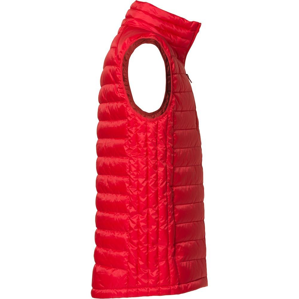 Red - Back - Clique Mens Hudson Gilet