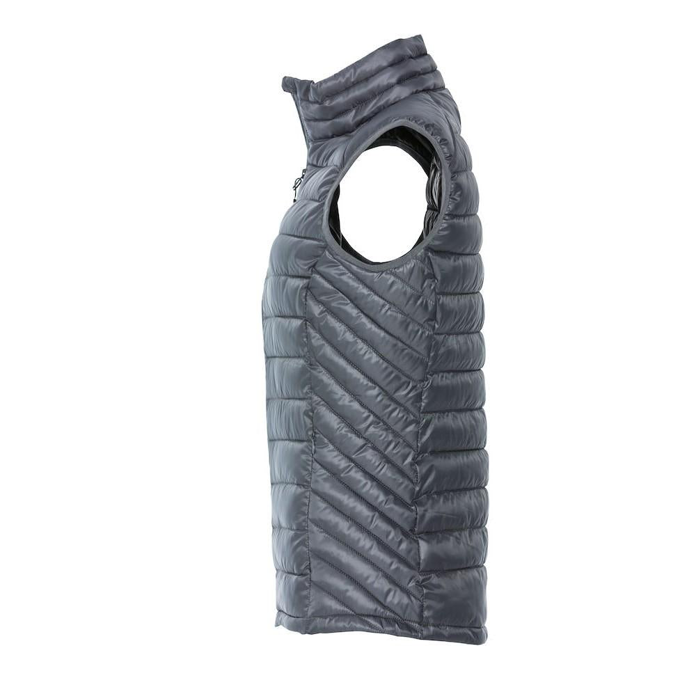 Grey - Back - Clique Womens-Ladies Hudson Gilet