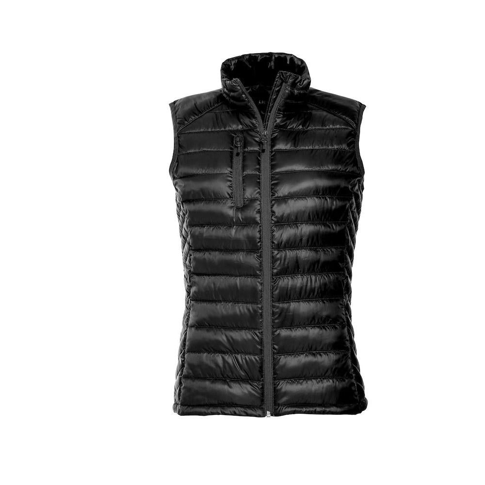 Black - Front - Clique Womens-Ladies Hudson Gilet