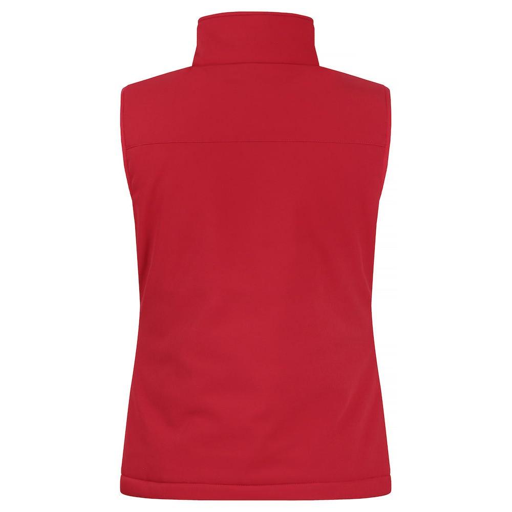 Red - Lifestyle - Clique Womens-Ladies Softshell Panels Gilet