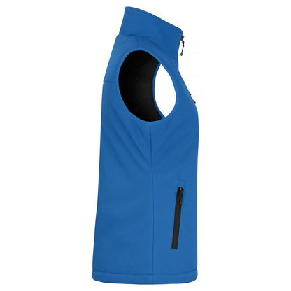 Royal Blue - Back - Clique Womens-Ladies Softshell Panels Gilet