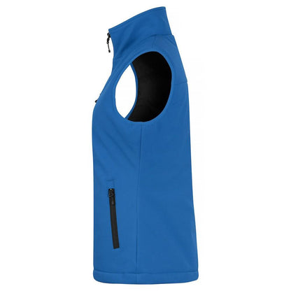 Royal Blue - Side - Clique Womens-Ladies Softshell Panels Gilet