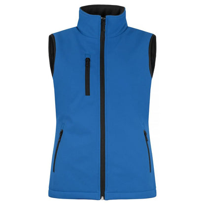 Royal Blue - Front - Clique Womens-Ladies Softshell Panels Gilet