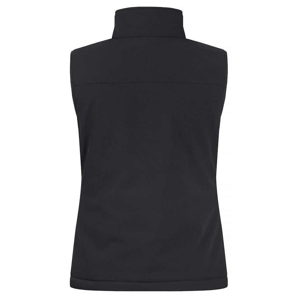 Black - Lifestyle - Clique Womens-Ladies Softshell Panels Gilet