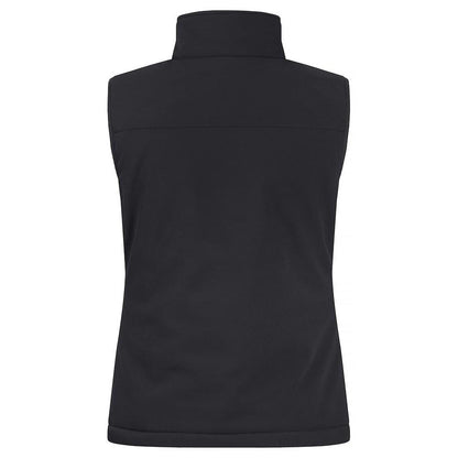Black - Lifestyle - Clique Womens-Ladies Softshell Panels Gilet